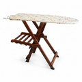 Beechwood ironing board with folding clothes rack, Diva, TOMAINO