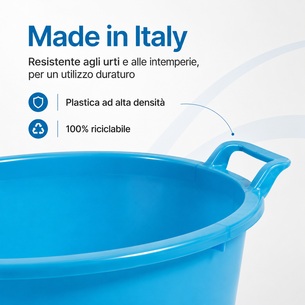 Rigid Plastic Oval Laundry Tub