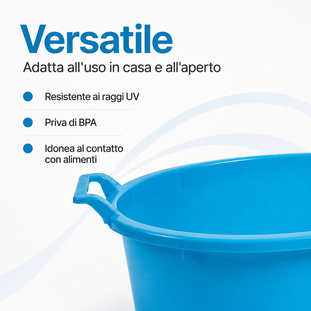 Rigid Plastic Oval Laundry Tub