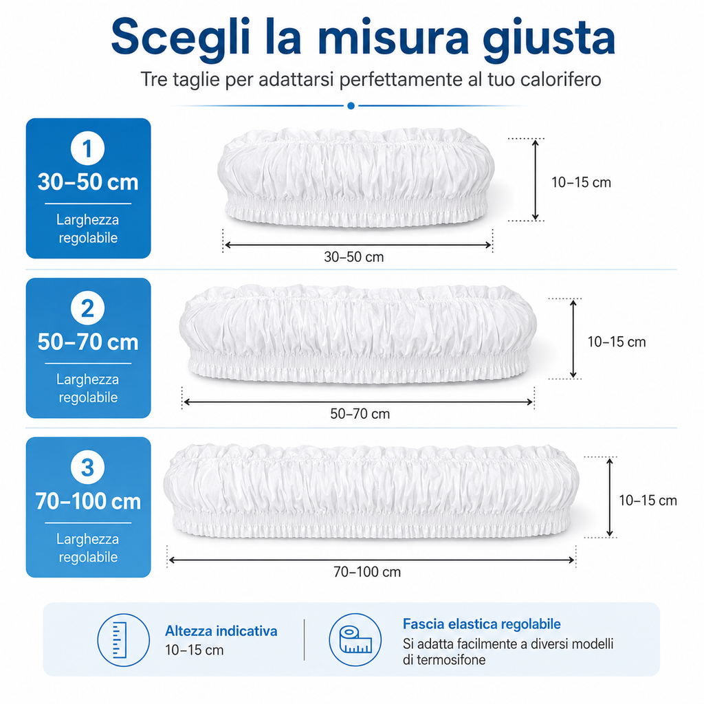 Misure copricalorifero 30 50 - 50 70 e 70 100 cm