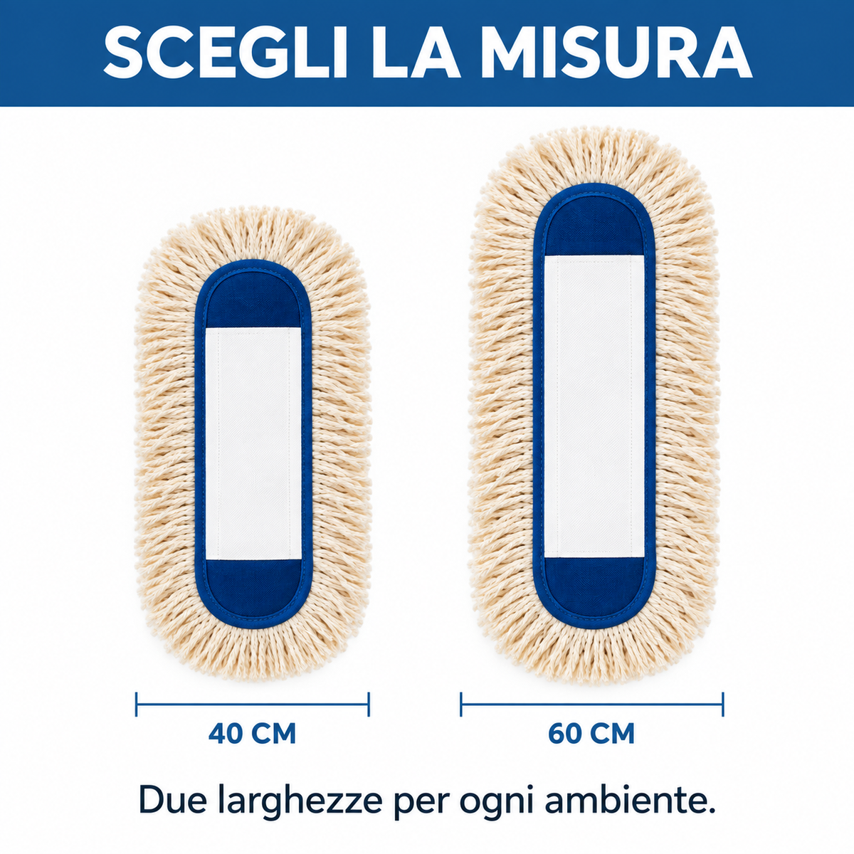 Scopa in Cotone Assorbi Polvere Gulliver La Briantina – 40 o 60 cm