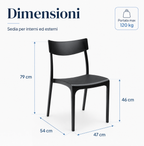 Sedia Provence Impilabile Interno Esterno | Tomaino