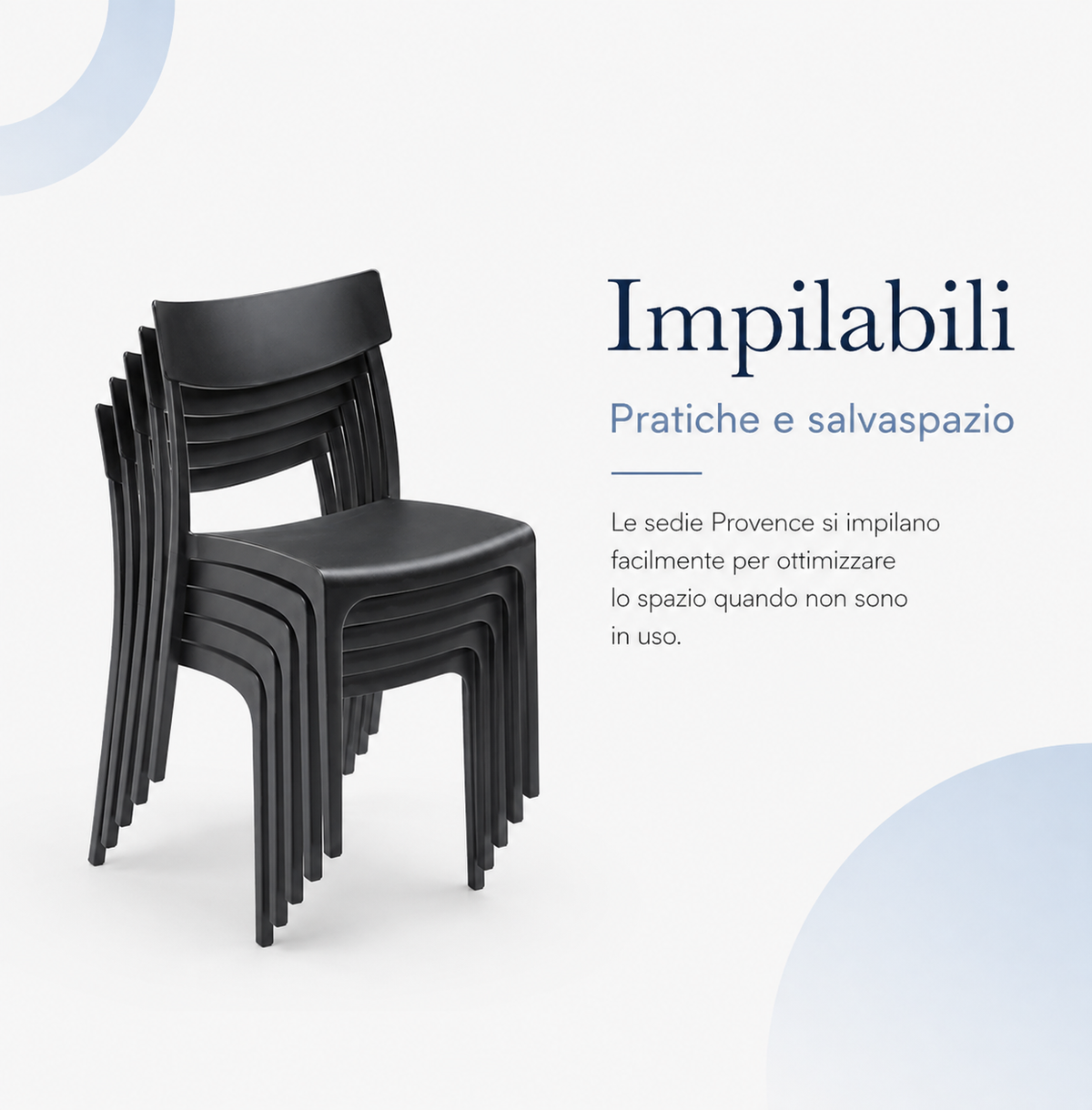 Sedia Provence Impilabile Interno Esterno | Tomaino