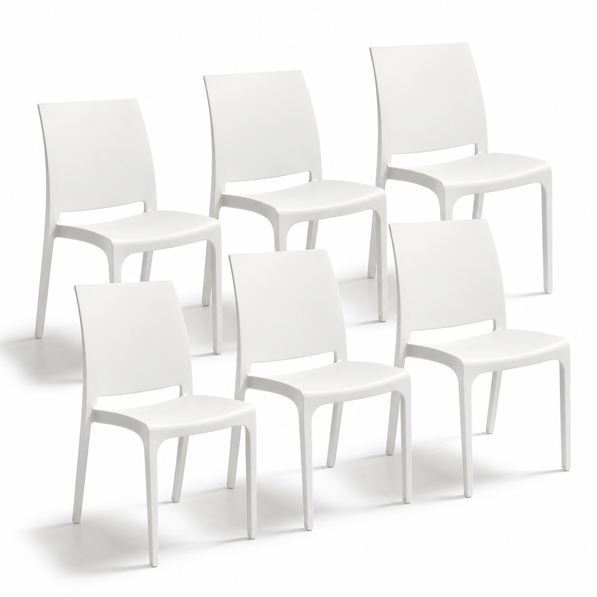 Chaise Volga pour intérieur et extérieur en plastique