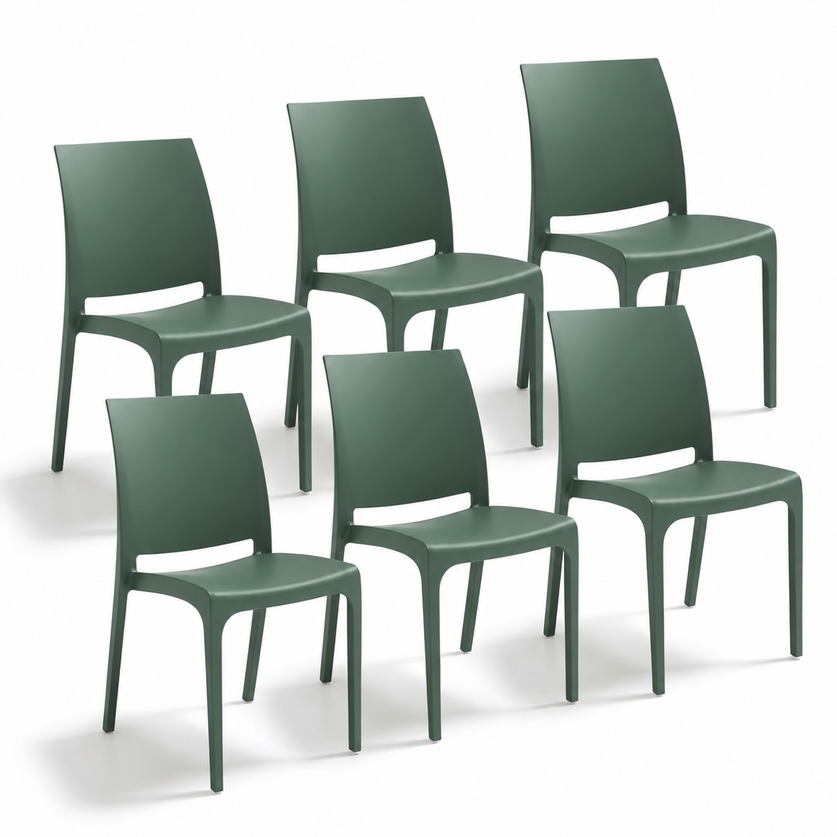 Chaise Volga pour intérieur et extérieur en plastique