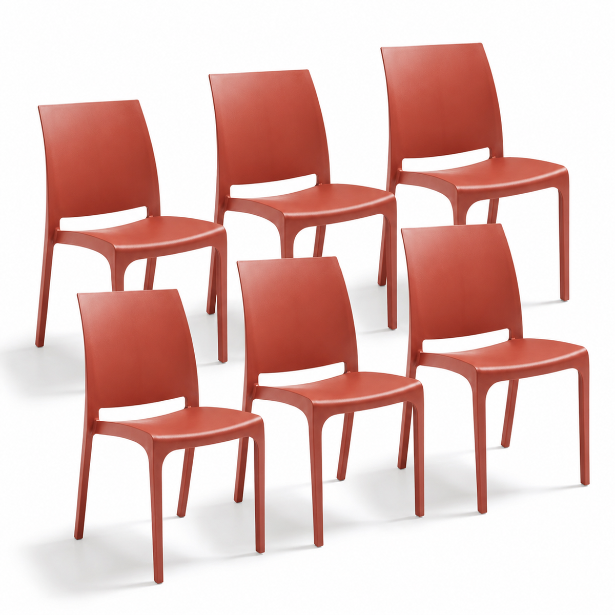 Chaise Volga pour intérieur et extérieur en plastique
