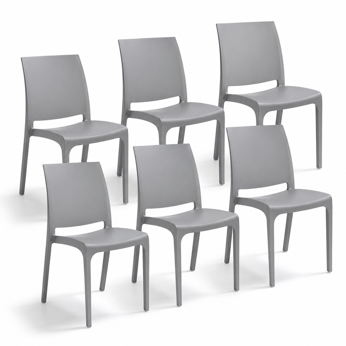 Chaise Volga pour intérieur et extérieur en plastique