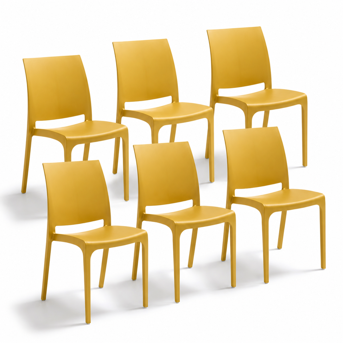 Chaise Volga pour intérieur et extérieur en plastique