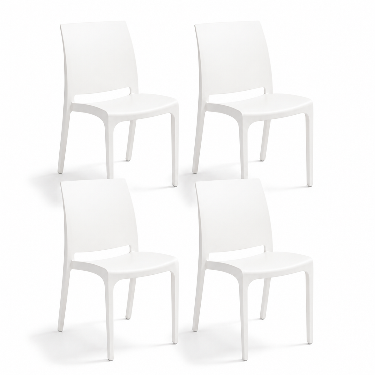 Chaise Volga pour intérieur et extérieur en plastique