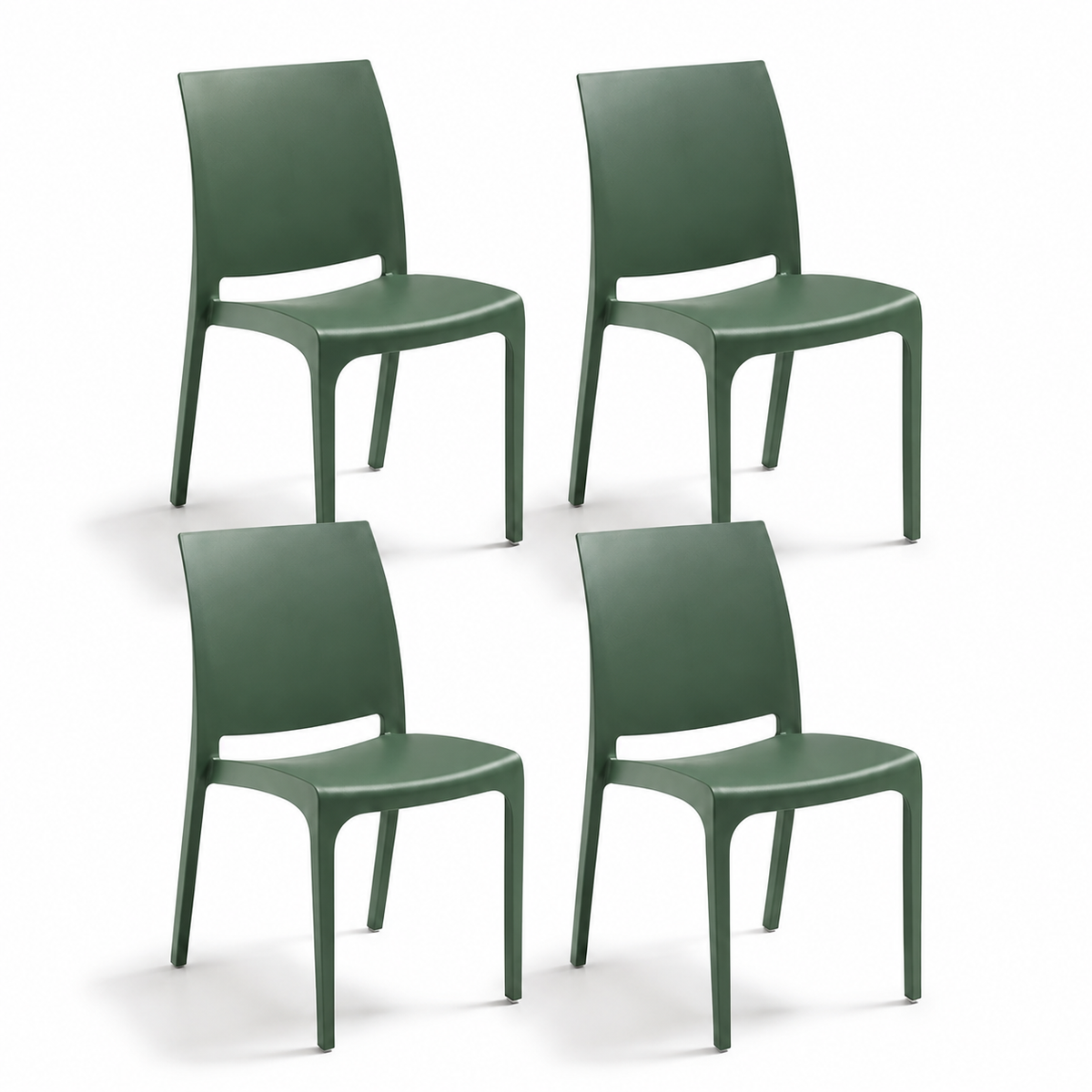 Chaise Volga pour intérieur et extérieur en plastique