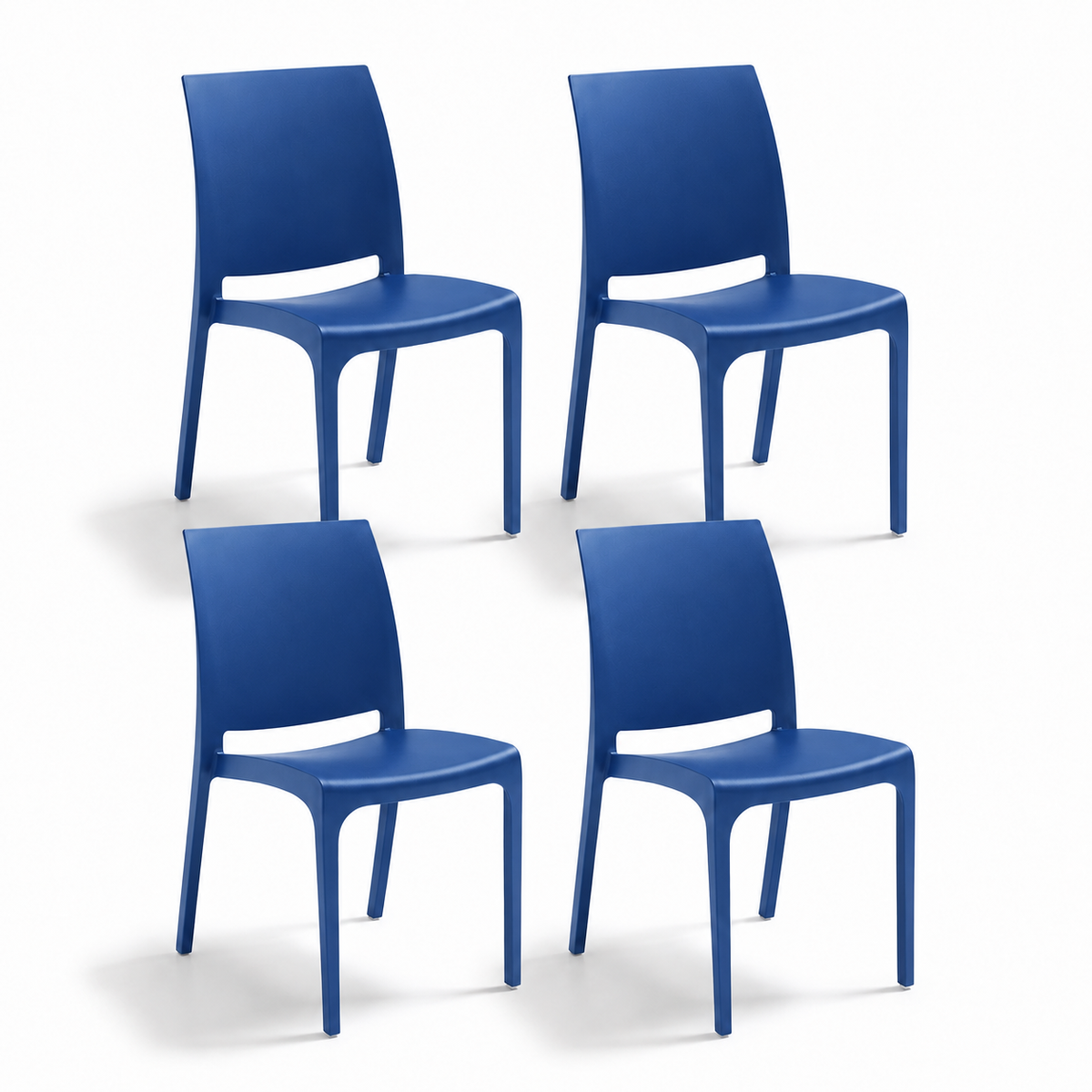 Chaise Volga pour intérieur et extérieur en plastique