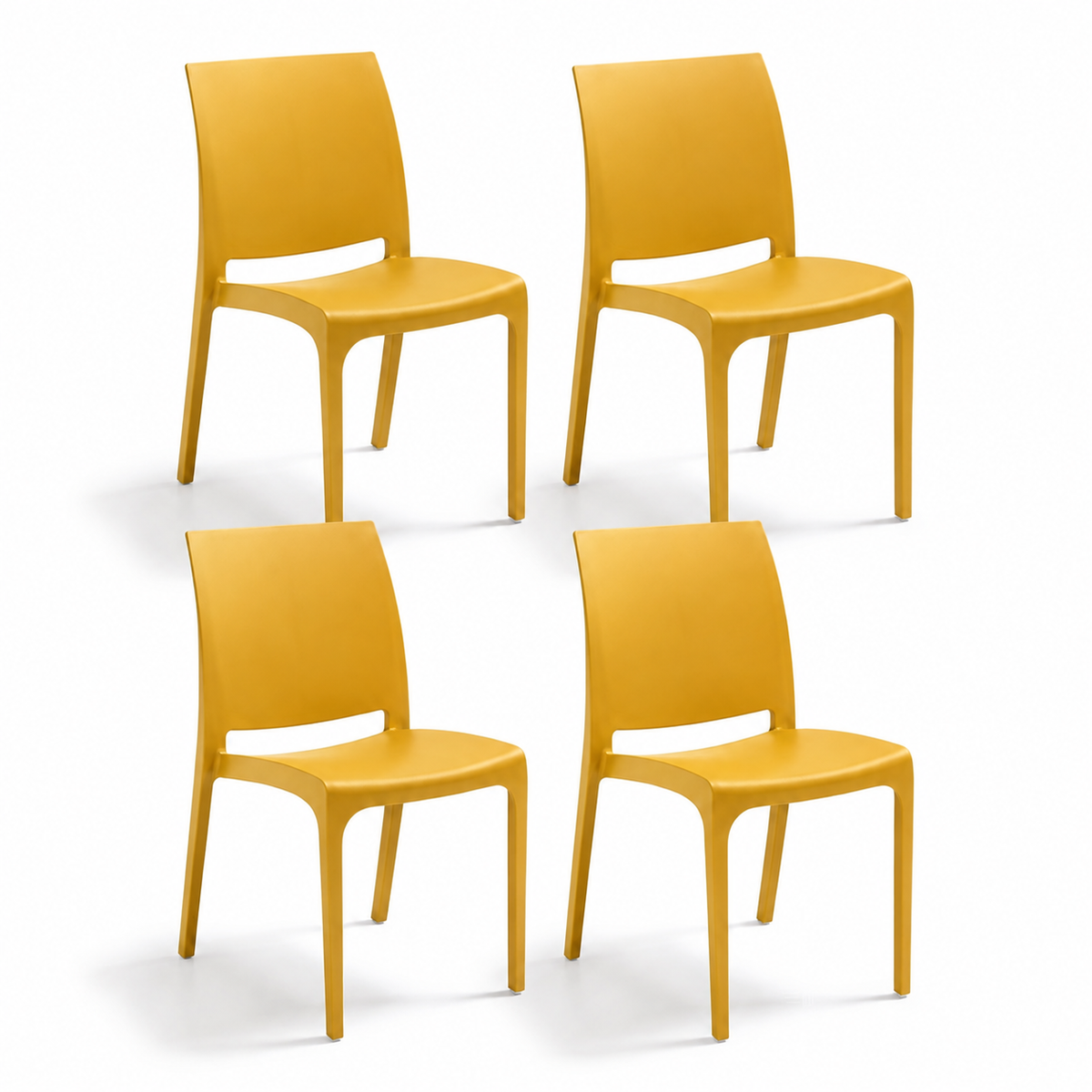 Chaise Volga pour intérieur et extérieur en plastique