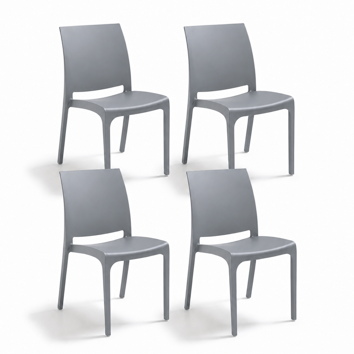 Chaise Volga pour intérieur et extérieur en plastique