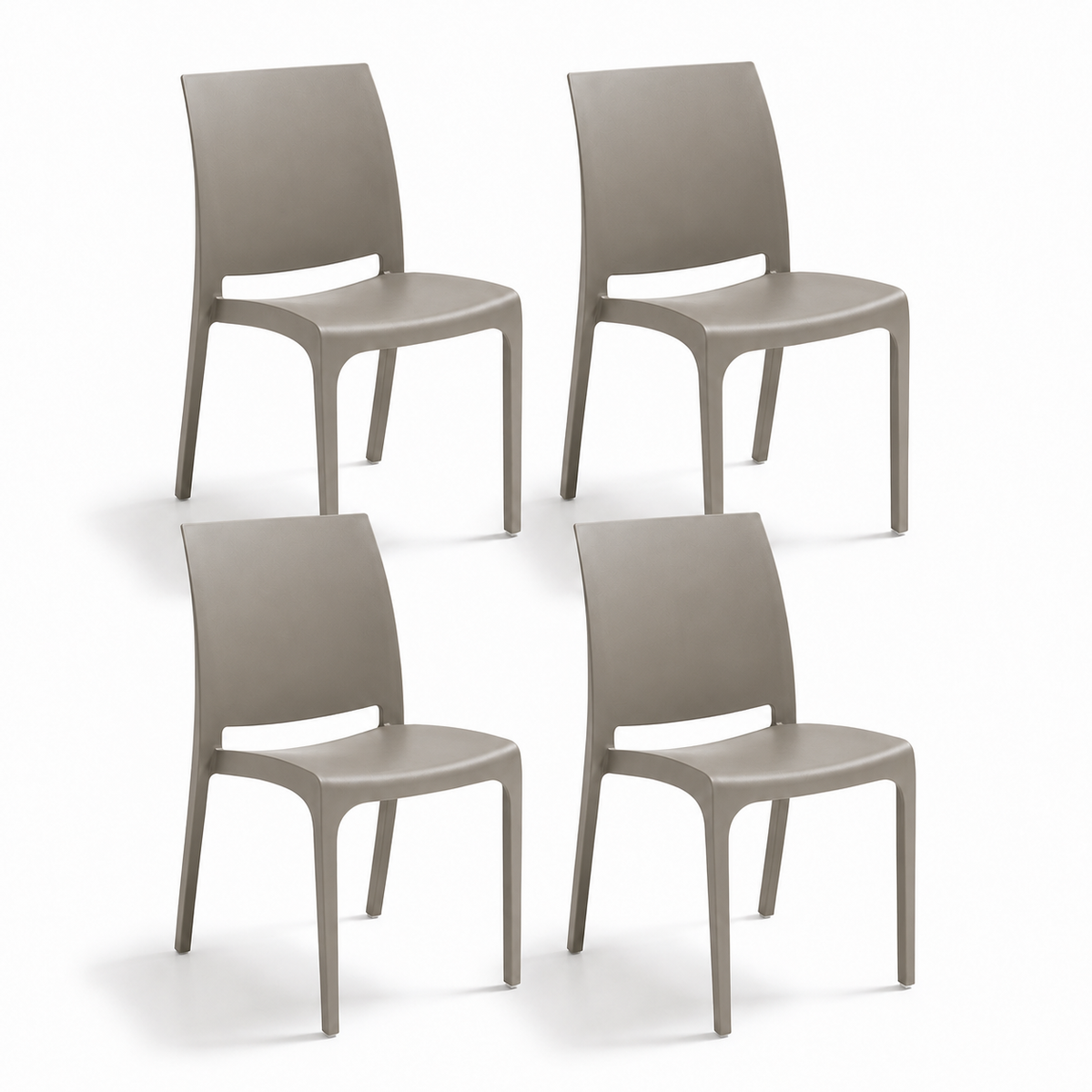 Chaise Volga pour intérieur et extérieur en plastique