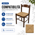 Assise de rechange pour chaise modèle Pise, en paille 37×37 cm