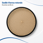 Assise de rechange ronde pour chaise Vienna
