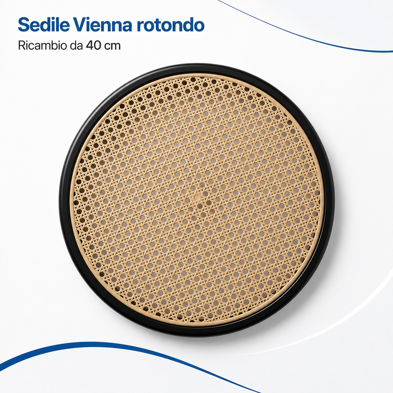 Sedile di Ricambio per Sedia Vienna Rotondo 40 cm