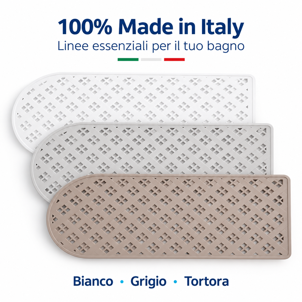 Tappeto Vasca Antiscivolo con Ventose 35 × 72 cm