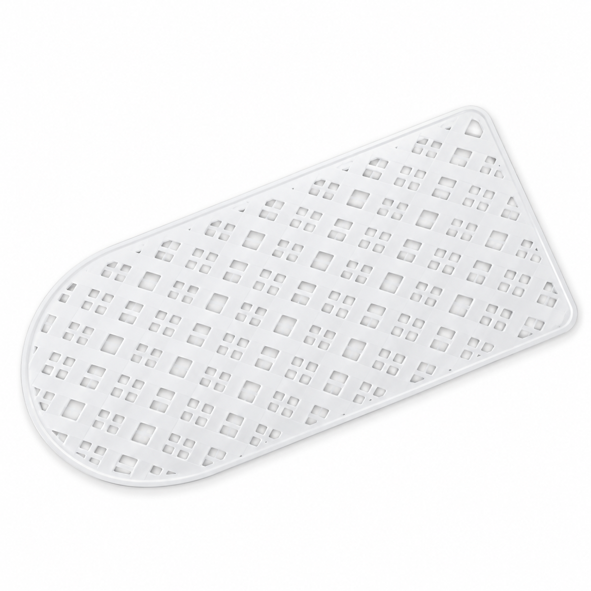Tappetino vasca Alisma in PVC bianco