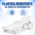 Lettino resistente ai raggi UV e al gelo