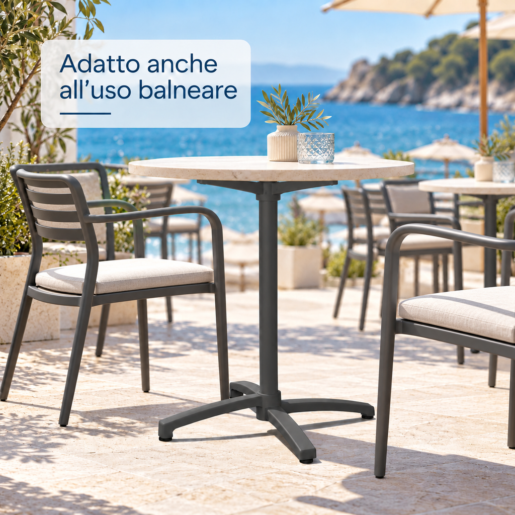 Arredo esterno locale vista mare