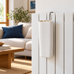 Evaporatore per termosifone in ceramica bianca con gancio