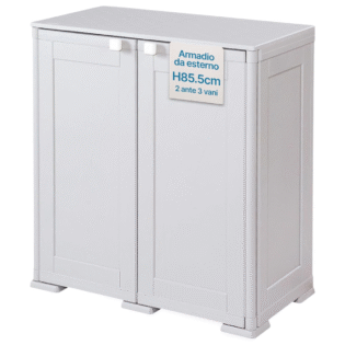 Mobile da balcone in plastica - Simplex 2 vani 3 ante
